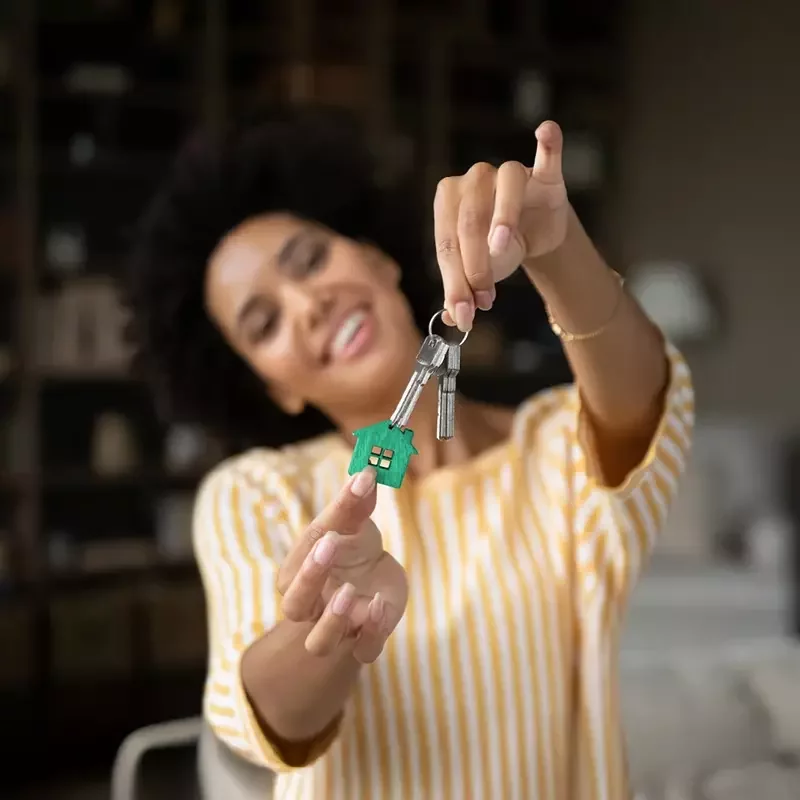 Home Reach Shared Ownership - homeowner holding their key